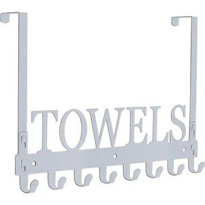 Towel Holder for Bathroom Over The Door Rack Towel Hooks Door Mount Towel Rack